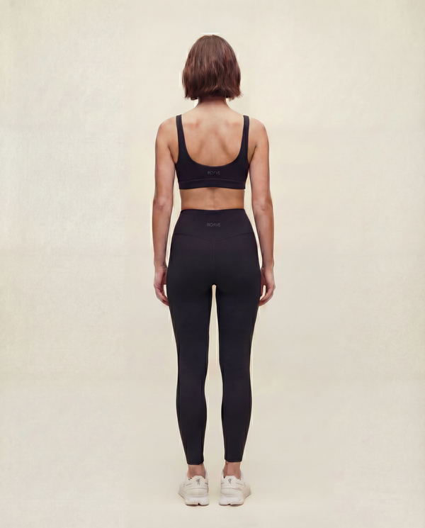 High-Waisted Black Sports Leggings