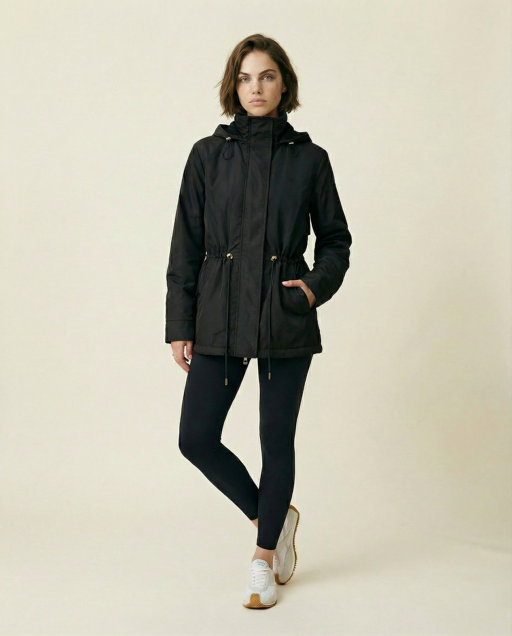 Barnett Women's Black Hooded Parka