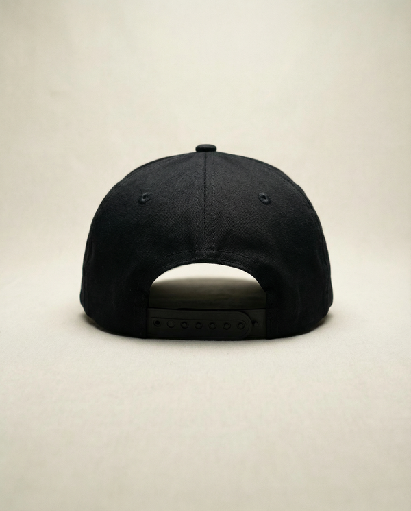 Steffi Women's Black Canvas Snapback Hat