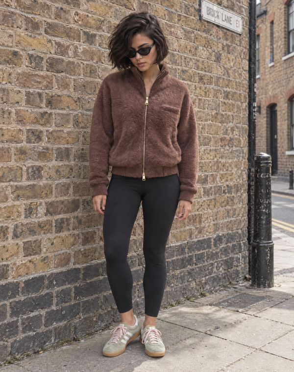 Everyday Emma Women's Brown Double Zip Cardigan - PRE- ORDER*