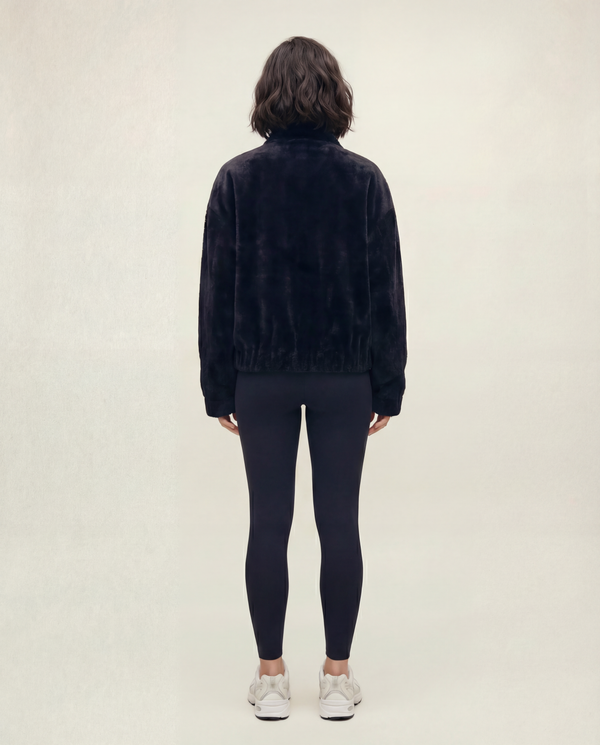 Everyday Emma Women's Soft Black Double Zip Cardigan