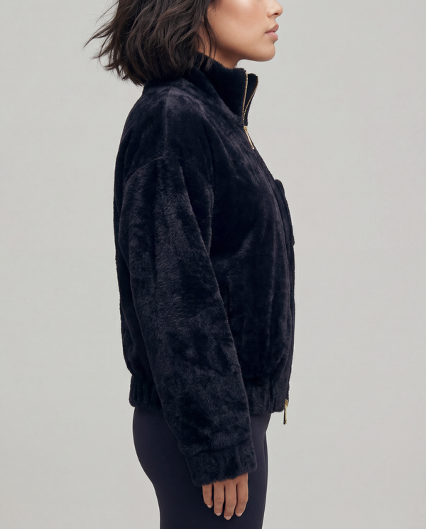 Everyday Emma Women's Soft Black Double Zip Cardigan