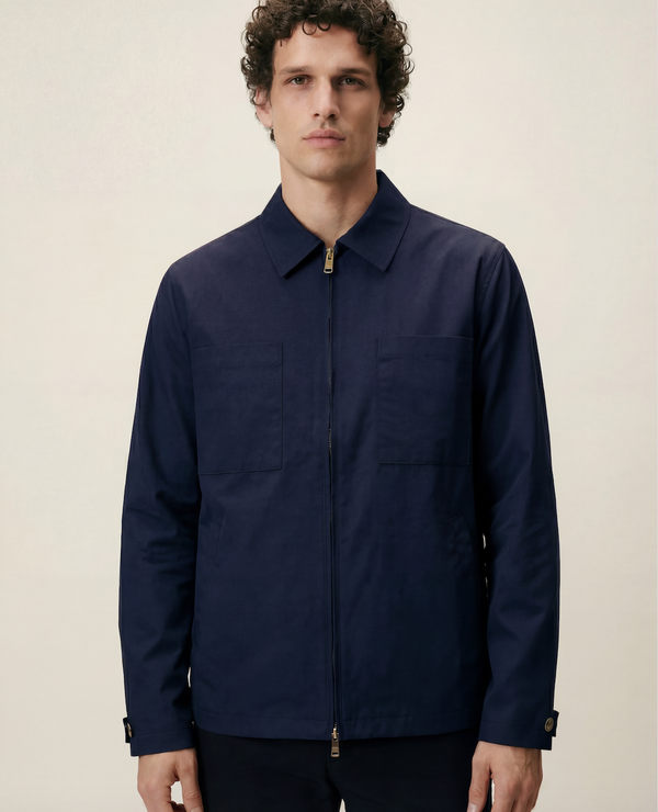 Barnett Men's Dark Navy Blue Waterproof Jacket