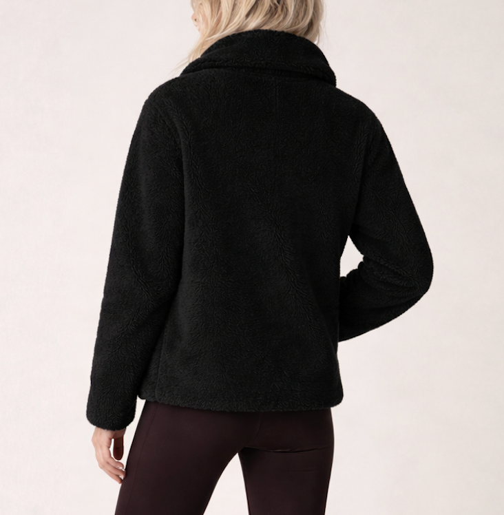 Lightweight Women’s Fleece Jacket with Gold Zip