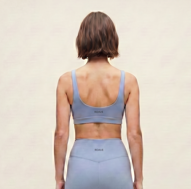 Sculpt Scoop-Neck Light Blue Sports Bra PRE-ORDER