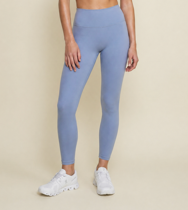 High-Waisted Sports Leggings in Light Blue