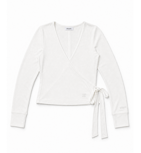 Bex Women's White Wrap Ballet Top