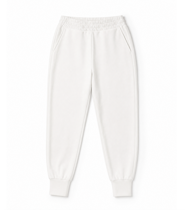 Women's Off White Slim Cuffed Tracksuit Bottoms