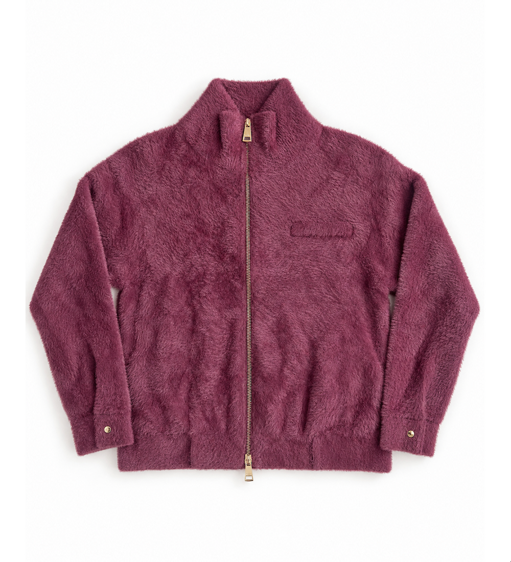 Everyday Emma Women's Burgundy Double Zip Cardigan - PRE- ORDER*