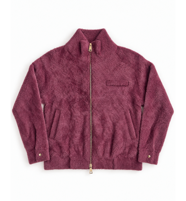 Everyday Emma Women's Burgundy Double Zip Cardigan