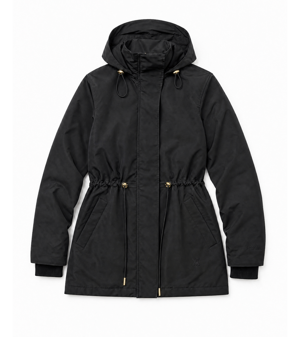 Barnett Women's Black Hooded Parka